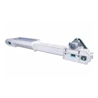 Transportband met schraperstaven